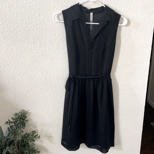 Macy’s Kensie black dress with fastener detail